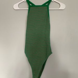 Zara striped body suit